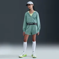 Nike Pro Fleece Big детские (Girls') Dri-FIT шорты цвет зеленый