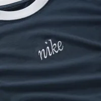 Nike Sportswear Chill Knit жіноча Slim Cropped Tee блакитний