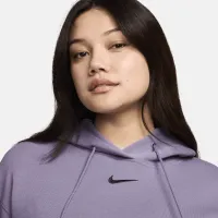 Nike Sportswear Phoenix Fleece жіноча оверсайз Pullover Толстовка з капюшоном колір фіолетовий