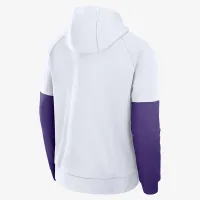 LSU Tigers Fitness Men’s Nike Therma College Pullover Толстовка с капюшоном цвет белый