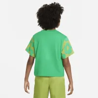 Nike Sportswear Big детские (Girls') Boxy футболка цвет зеленый