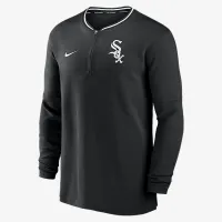Chicago цвет белый Sox Authentic Collection мужские Nike Dri-FIT MLB 1/2-Zip Long-Sleeve Top цвет черный