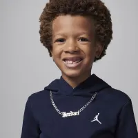 Nike Jordan MJ Brooklyn Fleece Little детские 2-Piece Pullover Толстовка с капюшоном набор синий