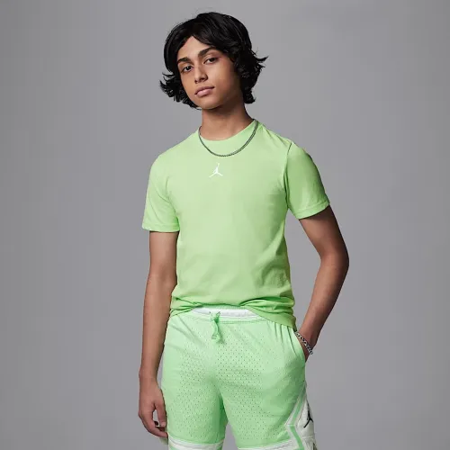 Nike Jordan Dri-FIT Sport Big дитячі Core футболка колір зелений