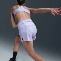 Nike Trail женская Dri-FIT Brief-Lined Running шорты цвет фиолетовый