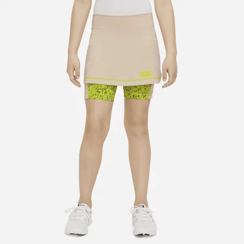 Nike Dri-FIT Icon Clash Big дитячі (Girls') 2-in-1 тренувальні спідниця колір коричневий