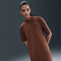 Nike Sportswear Essential женская Short-Sleeve Polo Костюм цвет коричневый