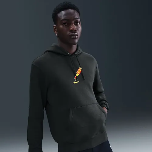 Nike Sportswear Club Pullover Fleece Толстовка с капюшоном цвет черный