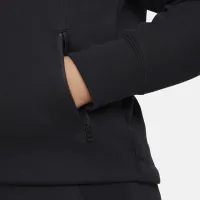 Nike Sportswear Tech Fleece Big дитячі (Girls') Full-Zip Толстовка з капюшоном (Extended Size) колір чорний