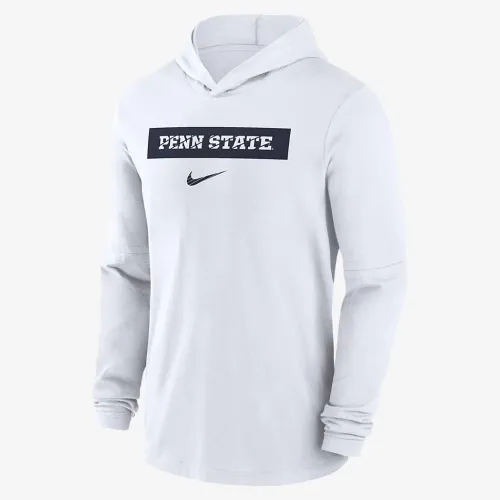 Penn State Nittany Lions Sideline чоловічі Nike Dri-FIT College Long-Sleeve Hooded Top колір білий
