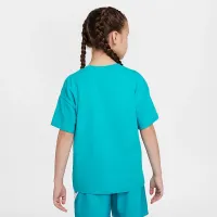 Nike Sportswear Essential Big детские (Girls') футболка цвет зеленый