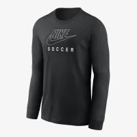 Nike Swoosh Big детские Soccer Long-Sleeve футболка цвет черный