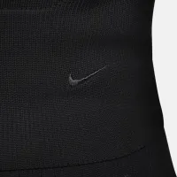 Nike Sportswear Chill Knit женская Slim Long-Sleeve Cropped Sweater 1/2-Zip Top цвет черный