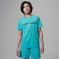 Nike Jordan Big детские Air Stretch футболка цвет зеленый