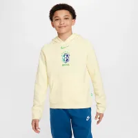 Brazil Big детские Nike Air Soccer Pullover Толстовка с капюшоном цвет коричневый