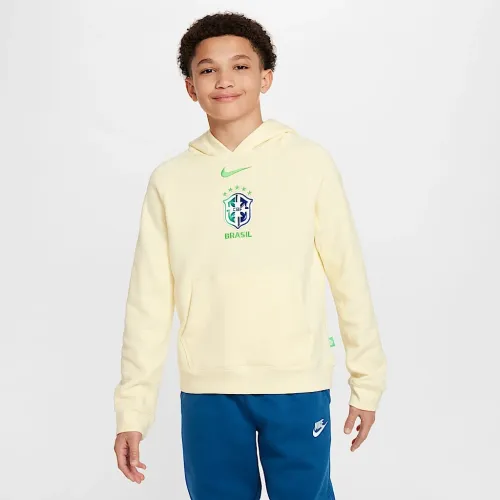 Brazil Big детские Nike Air Soccer Pullover Толстовка с капюшоном цвет коричневый