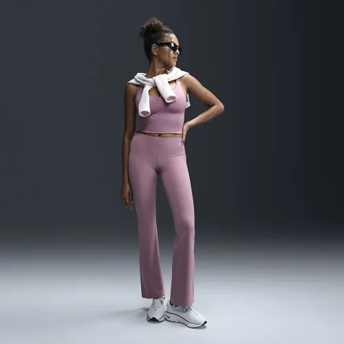 Nike Zenvy женская С высокой Талией Flaцвет красный лосины цвет фиолетовый