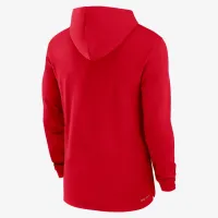 Georgia Bulldogs Sideline чоловічі Nike Dri-FIT College Long-Sleeve Hooded Top колір червоний