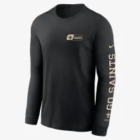 New Orleans Saints All Out мужские Nike NFL Long-Sleeve футболка цвет черный
