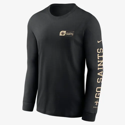 New Orleans Saints All Out чоловічі Nike NFL Long-Sleeve футболка колір чорний