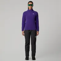 Кофта/футболка The North Face 100 Glacier 1/4 Zip Fleece 0A855MNL41 - фіолетова