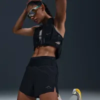 Nike Trail женская Dri-FIT Brief-Lined Running шорты цвет черный