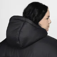 Nike Sportswear Classic Puffer женская Therma-FIT Loose Hooded Куртка (большие размеры) цвет черный