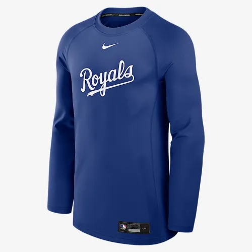 Kansas City Royals Authentic Collection Game Time чоловічі Nike Dri-FIT MLB Pullover Crew блакитний