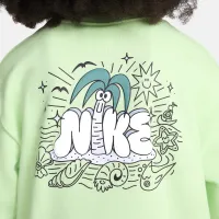 Nike Sportswear Create Your Own Adventure Little детские French Terry Graphic Crew набор цвет зеленый