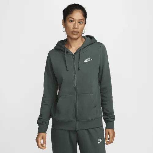 Nike Sportswear Club Fleece жіноча Full-Zip Толстовка з капюшоном колір зелений