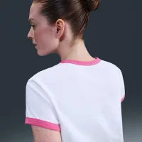 Nike Sportswear женская Short-Sleeve Ringer футболка цвет белый