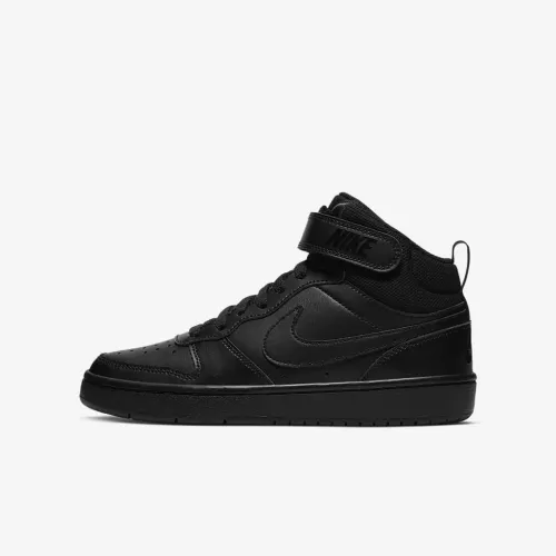 Nike Court Borough Mid 2 Big детские Кроссовки цвет черный