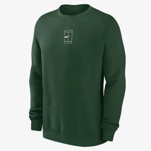 Nike Club чоловічі Tennis Fleece Crew колір зелений