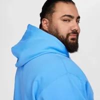Nike Solo Swoosh мужские Fleece Pullover Толстовка с капюшоном синий
