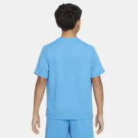 Nike Multi Big детские (для мальчиков) Dri-FIT Graphic тренировочные Top синий