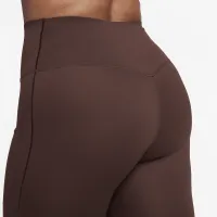 Nike Universa жіноча Medium-Support З високою талією 7/8 лосіни з кишенямиколір коричневий