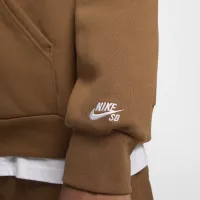 Nike SB Fleece Pullover Skate Толстовка з капюшоном колір коричневий