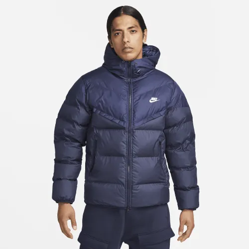 Nike Windrunner PrimaLoft® мужские Storm-FIT Hooded Puffer Куртка синий