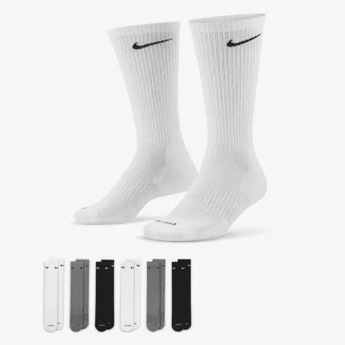 Nike Everyday Plus Cushioned тренувальні Crew шкарпетки (6 пар) різнокольорові
