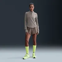 Nike Swift жіноча Dri-FIT UV 1/4-Zip Running Top колір коричневий