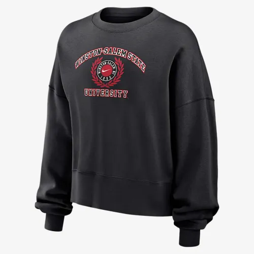 Winston-Salem женская Nike College Crew-Neck свитшот цвет черный