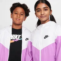 Nike Sportswear Windrunner Big детские Hooded Repel Куртка цвет белый