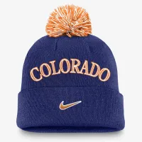 Colorado Rockies Peak чоловічі Nike MLB Cuffed Pom Beanie блакитний