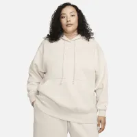 Nike Sportswear Phoenix Fleece женская оверсайз Pullover Толстовка с капюшоном (большие размеры) цвет коричневый