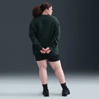 Nike Sportswear Phoenix Fleece жіноча оверсайз Crew-Neck світшот (великі розміри) колір зелений