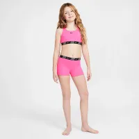 Nike Swim Big детские (Girls') Racerback Bikini and шорты набор Pink