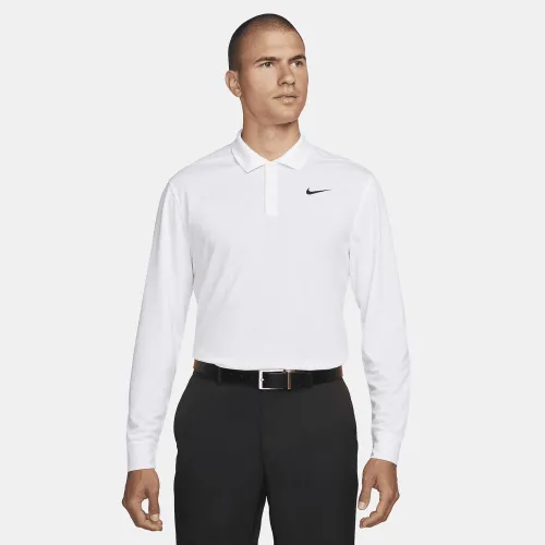 Nike Dri-FIT Victory мужские Long-Sleeve для гольфа Polo цвет белый