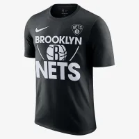 Brooklyn Nets Courtside мужские Nike NBA футболка цвет черный