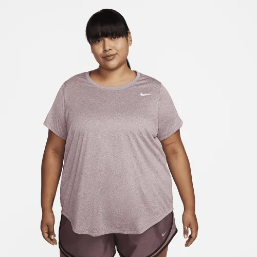 Nike Dri-FIT женская футболка (большие размеры) цвет фиолетовый