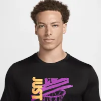Nike мужские Dri-FIT баскетбольные футболка цвет черный